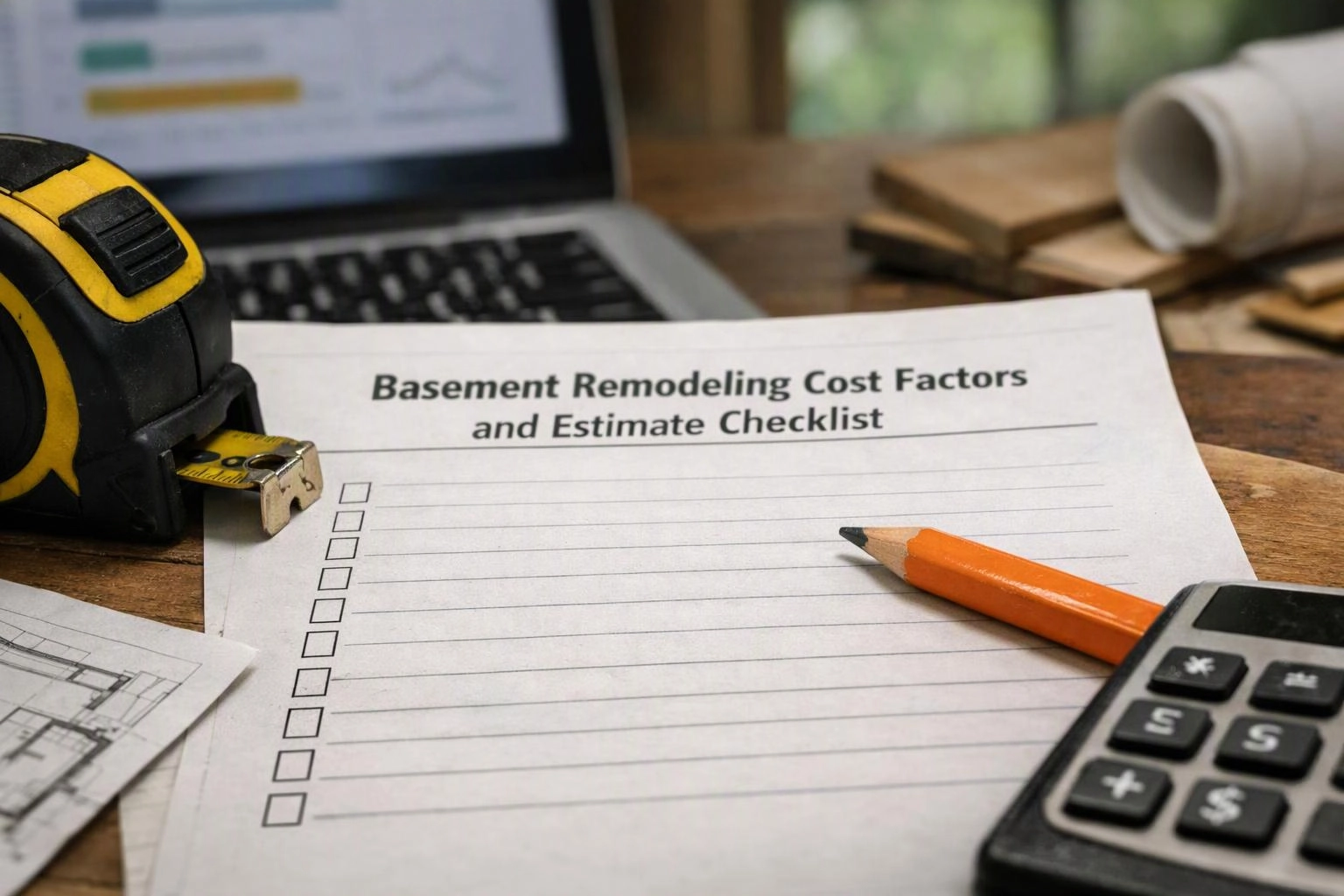 Basement Remodeling Cost Factors and Estimate Checklist in Bellevue, Washington