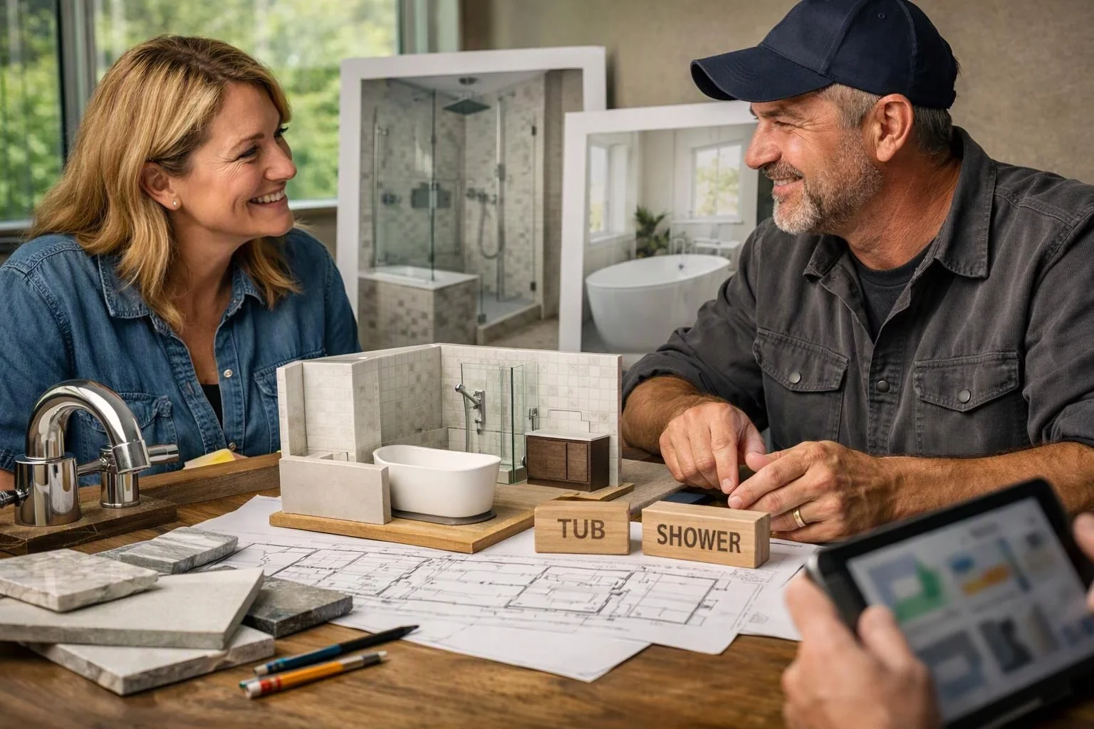 Choosing a Bathroom Layout, Tub, or Walk-In Shower