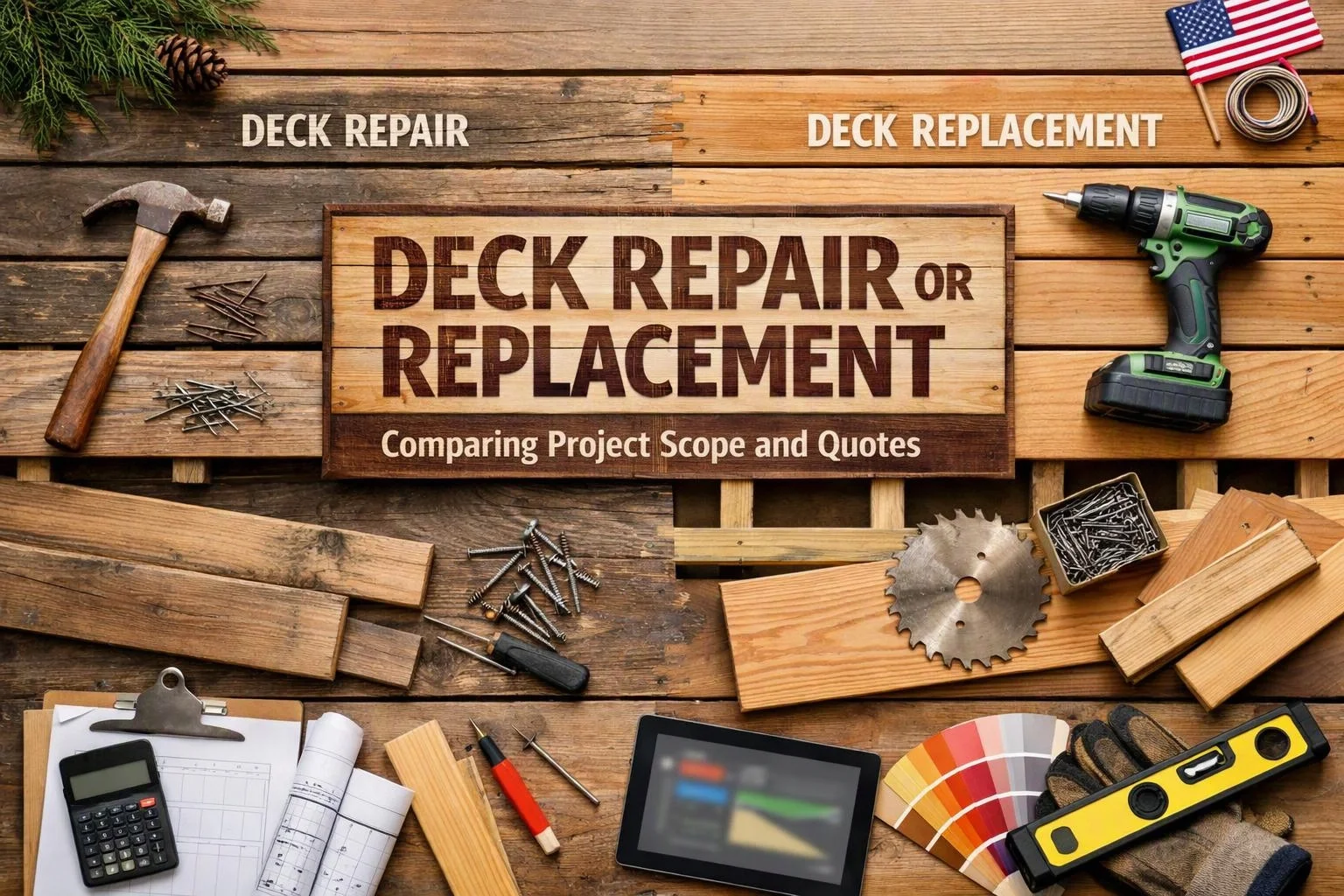 Deck Repair or Replacement: Comparing Project Scope and Quotes in Bellevue, Washington