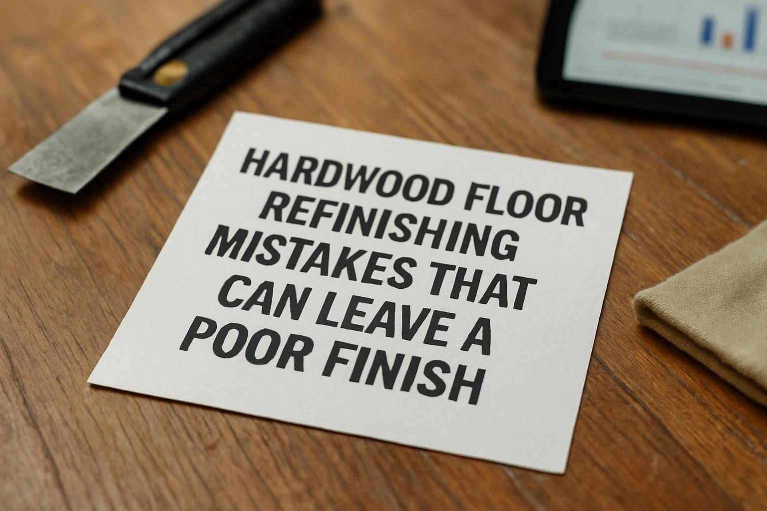 Hardwood Floor Refinishing Mistakes That Can Leave a Poor Finish